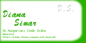 diana simar business card